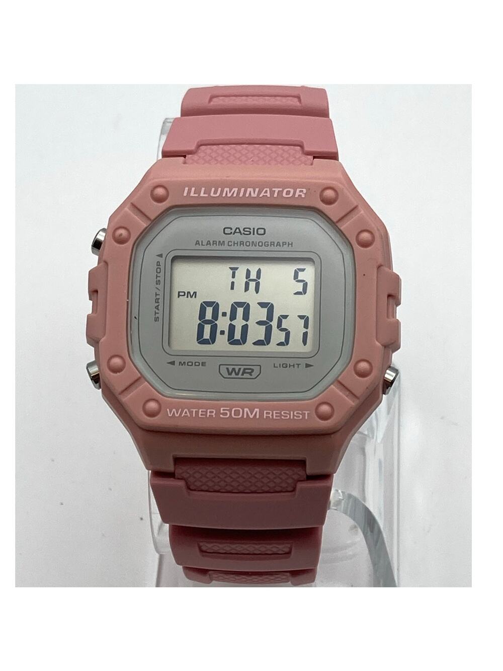 Casio Illuminator W-218H Multifunction Watch 43mm Alarm Backlight WR 5Bar Timer